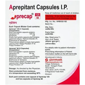 Aprecap 125/80 Capsule (Aprepitant 125/80 mg)