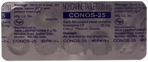 Conos 25mg Tablet (Noscapine 25mg)