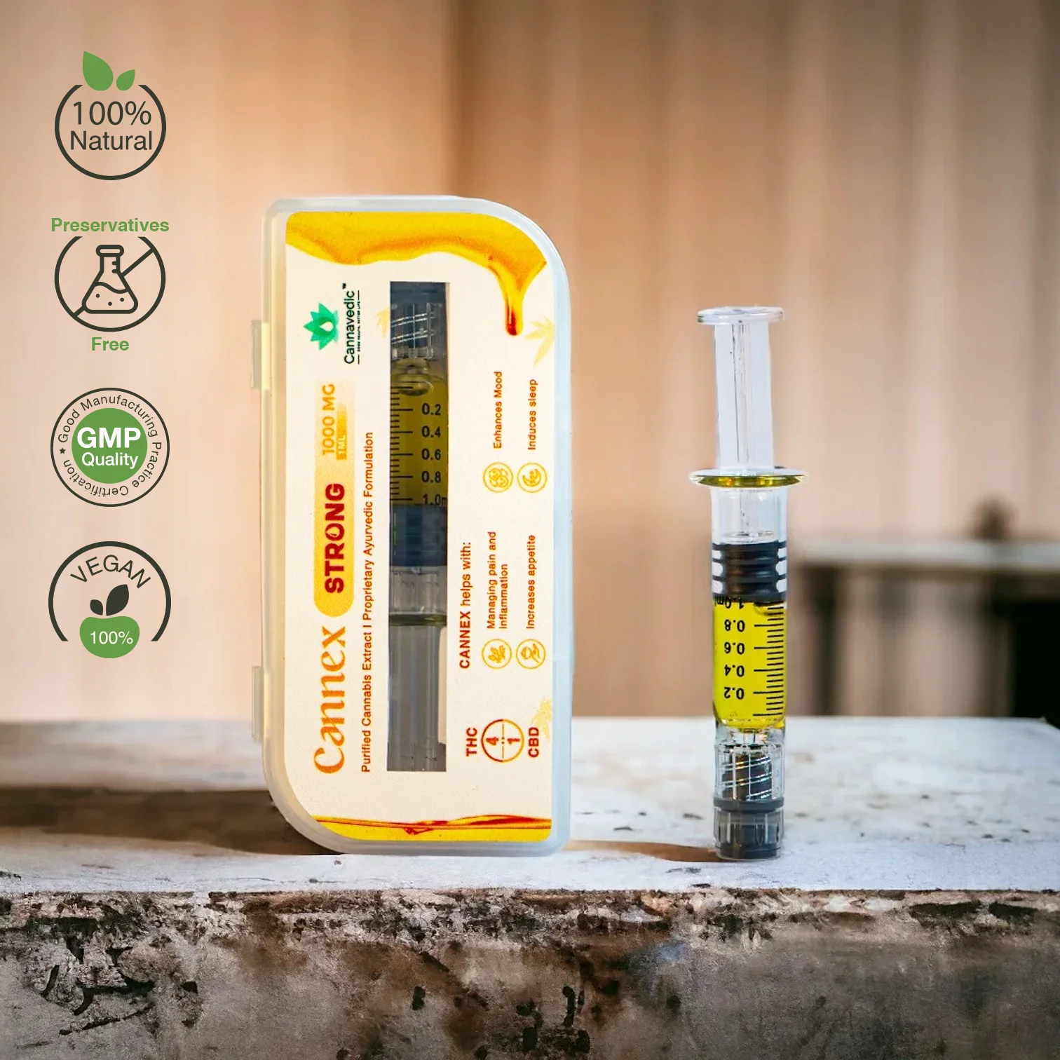 CannEx Strong THC+CBD Extract (4:1|THC:CBD) 1000mg