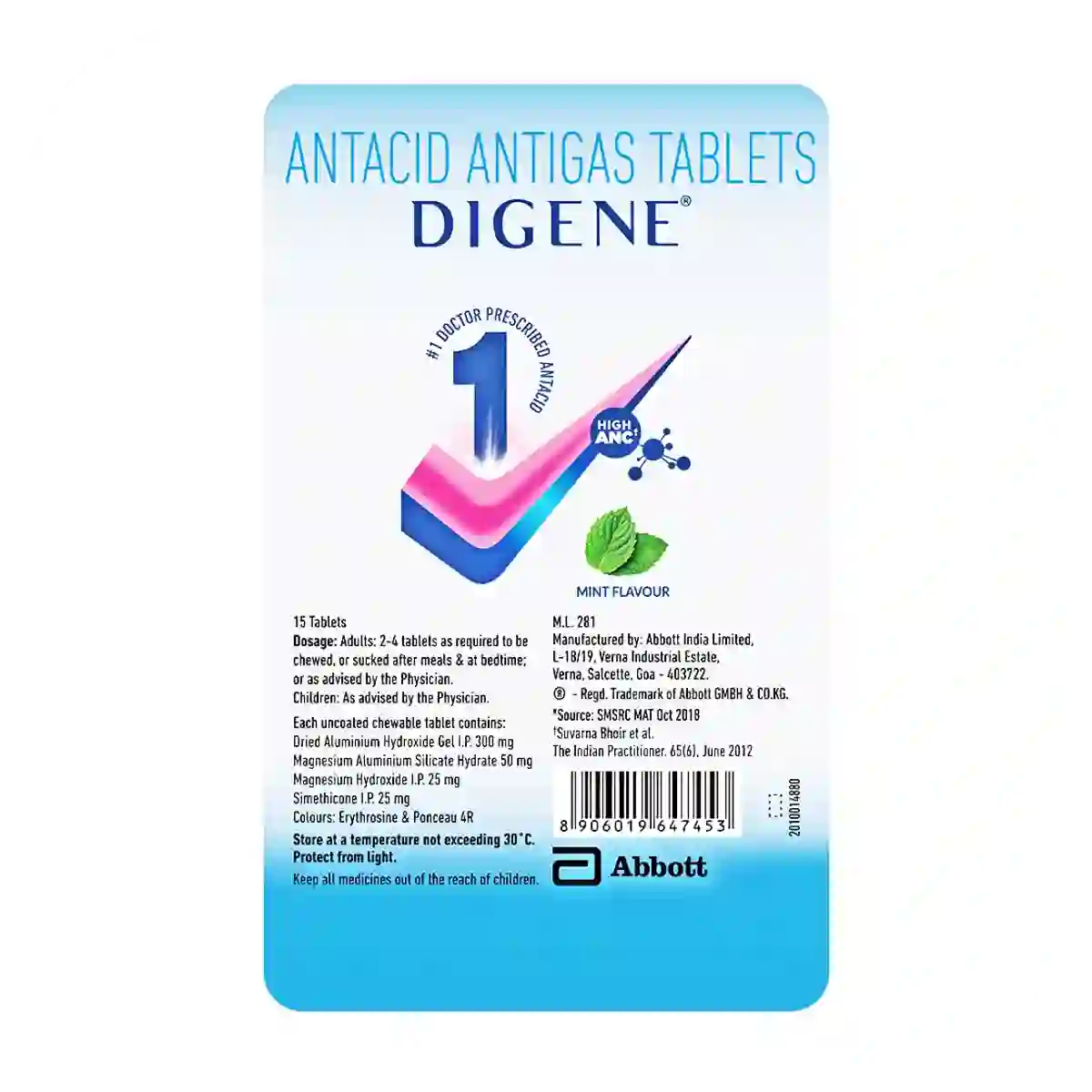 Digene Tab Mint